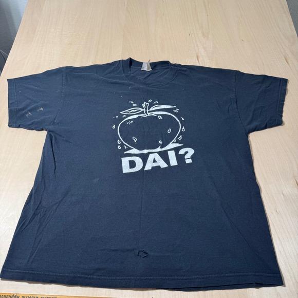 Other - Vintage DAI? Apple‎ Graphic T Shirt Black Short Sleeve Menswear